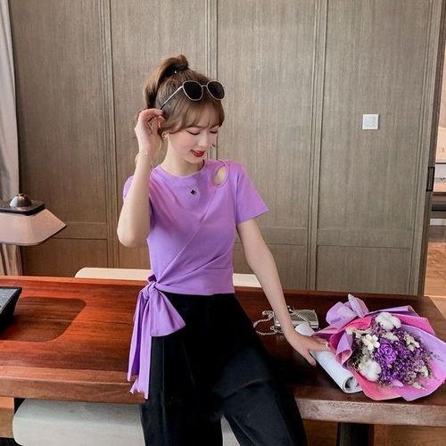 网红彩色休闲直筒裤女,女生必备时尚单品