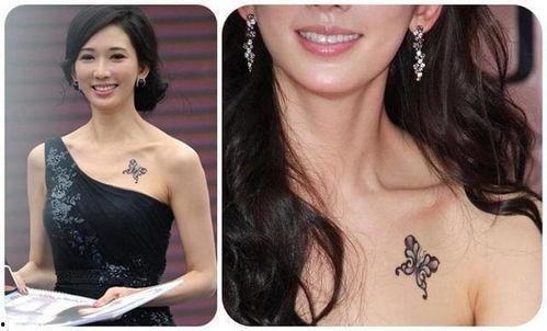 韩国女明星 纹身